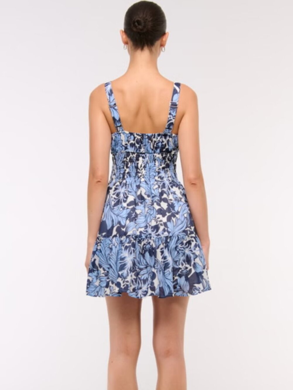 Abercrombie & Fitch Smocked Tie-Front Mini Dress - Picture 4 of 5